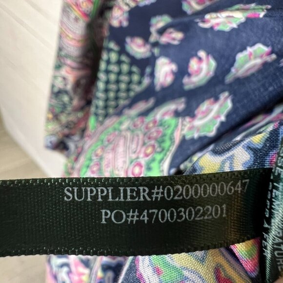 Lauren Ralph Lauren Top Womens Size Large Colorful Paisley Patchwork Non Iron - Picture 15 of 16